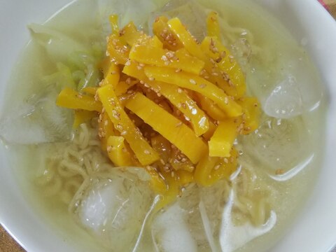 インスタント麺アレンジ☆冷し塩ラーメン